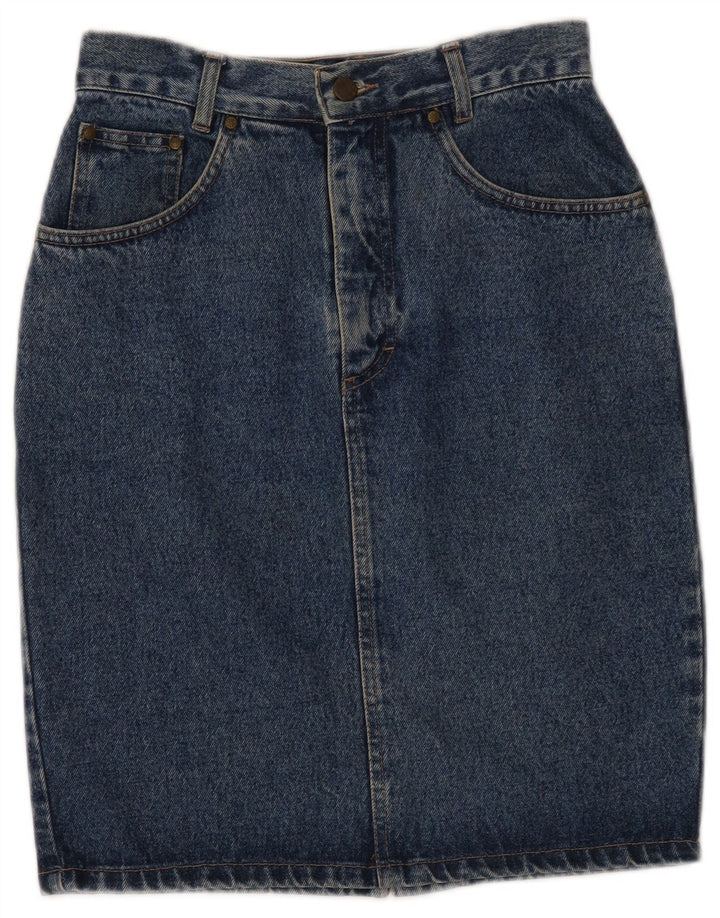 Saia jeans feminina Mash Rosemary IT 44 médio W27 algodão azul