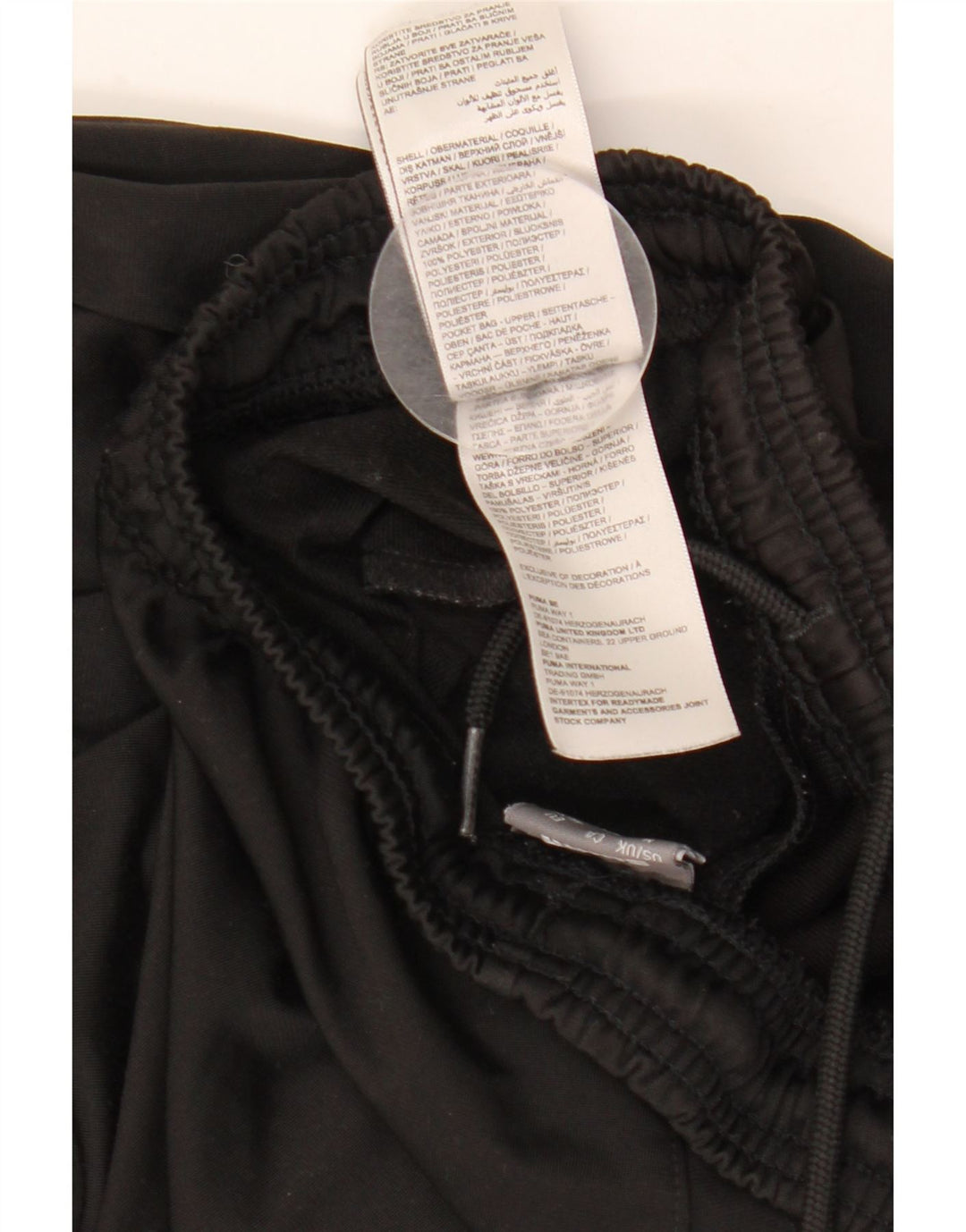 Calça de treino masculina Puma Joggers médio preto poliéster