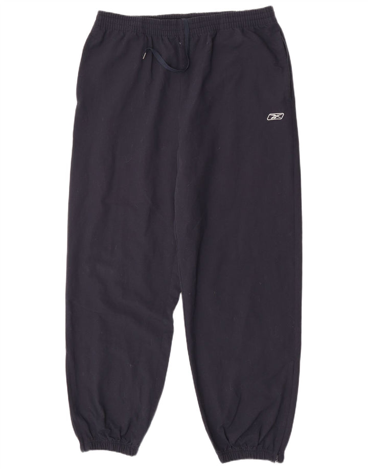 Reebok Mens Calças de treino Joggers Médio Azul Marinho