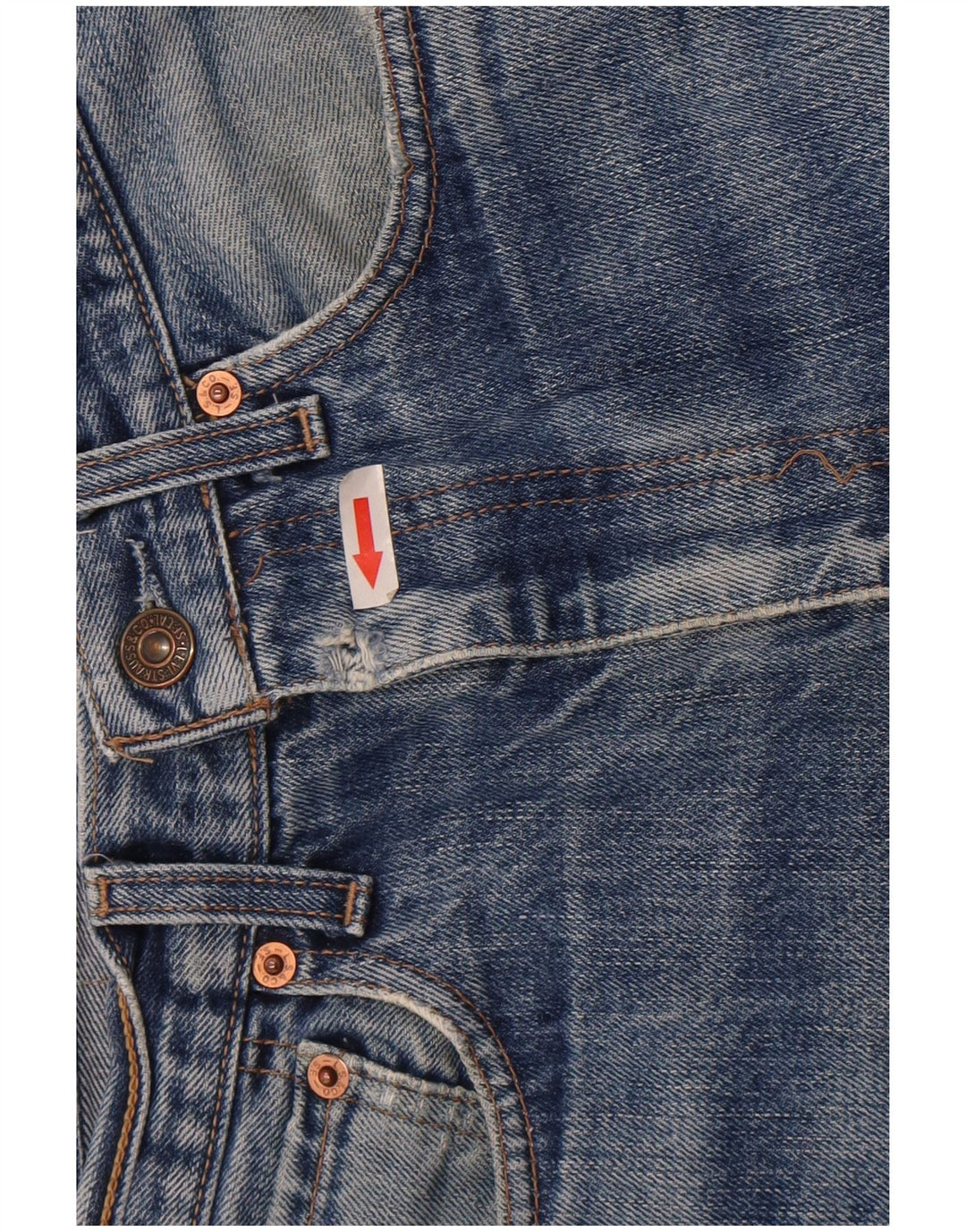 Calça jeans reta masculina Levi's W30 L30 azul