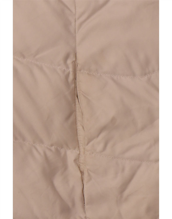 Jaqueta acolchoada com capuz feminina TOMMY HILFIGER UK 12 poliéster branco médio