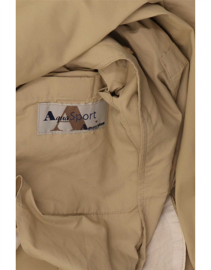 Aquascutum Mens Trench Coat IT 50 Grande Poliamida Bege