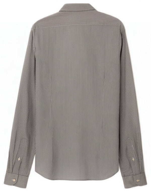 Scotch & Soda Camisa masculina de algodão listrado azul pequeno
