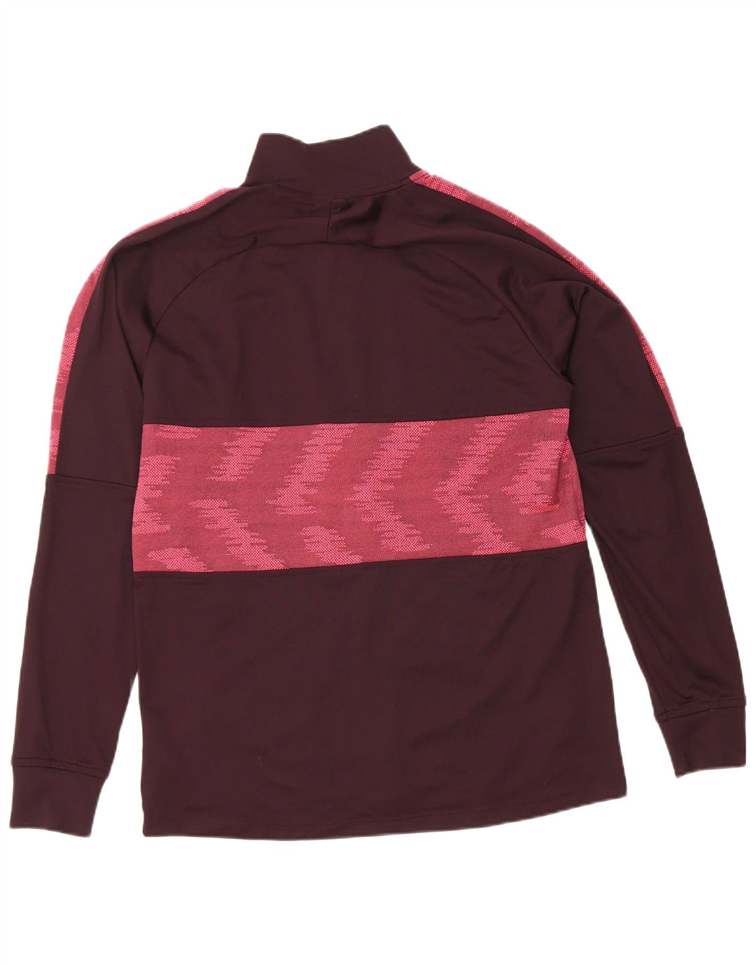 Nike Mens Dri Fit Tracksuit Top Jaqueta Médio Marrom Poliéster Geométrico
