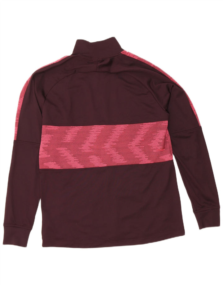 Nike Mens Dri Fit Tracksuit Top Jaqueta Médio Marrom Poliéster Geométrico