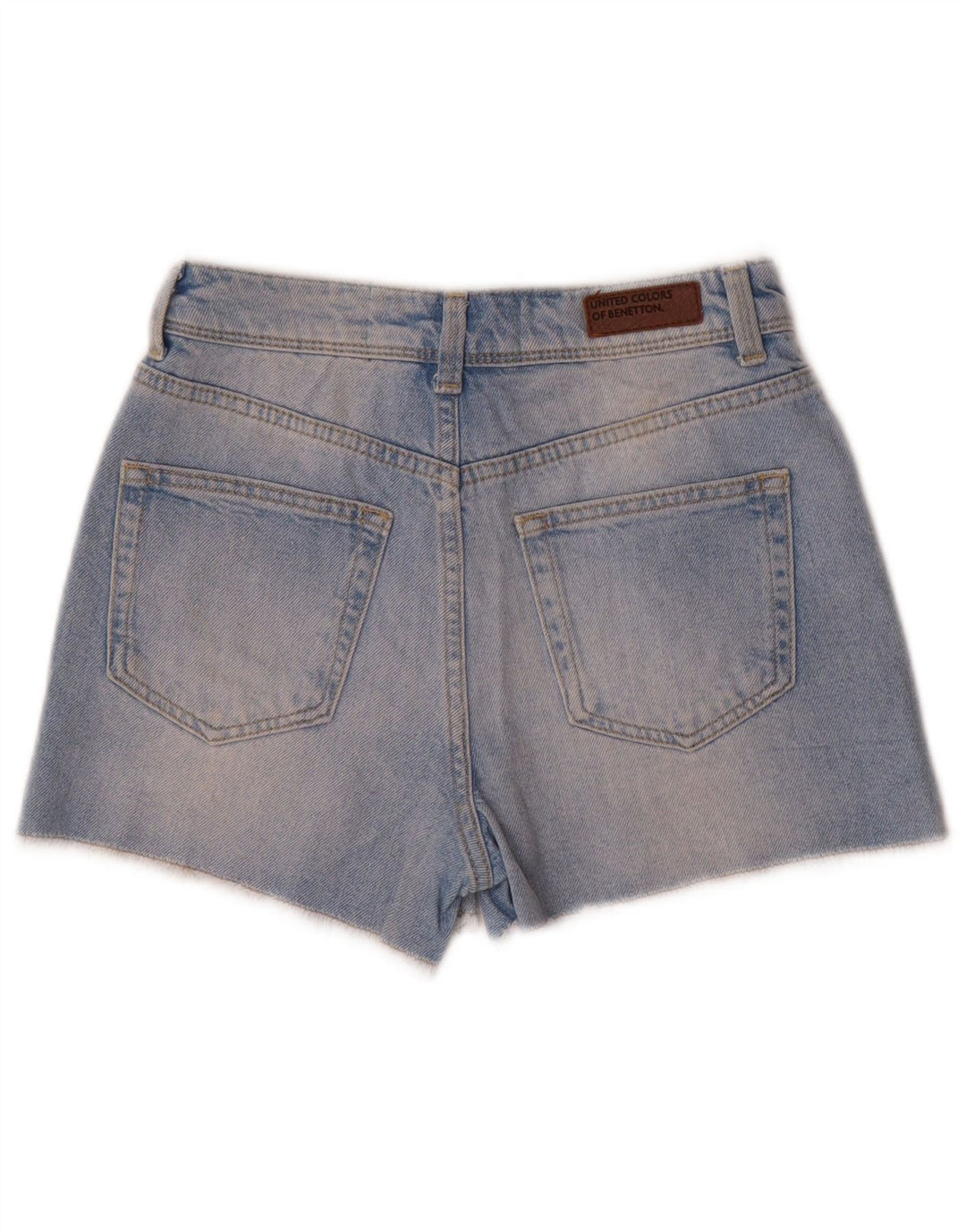 Shorts jeans feminino BENETTON W25 XS azul algodão