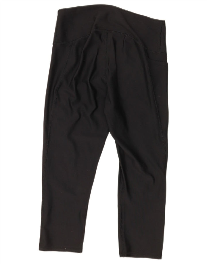 Under Armour Womens Heat Gear Capri Leggings Reino Unido 12 Médio Preto