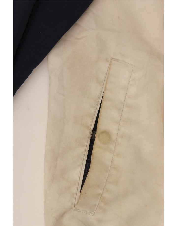 Tommy Hilfiger Jaqueta masculina de agasalho médio azul marinho bloco colorido