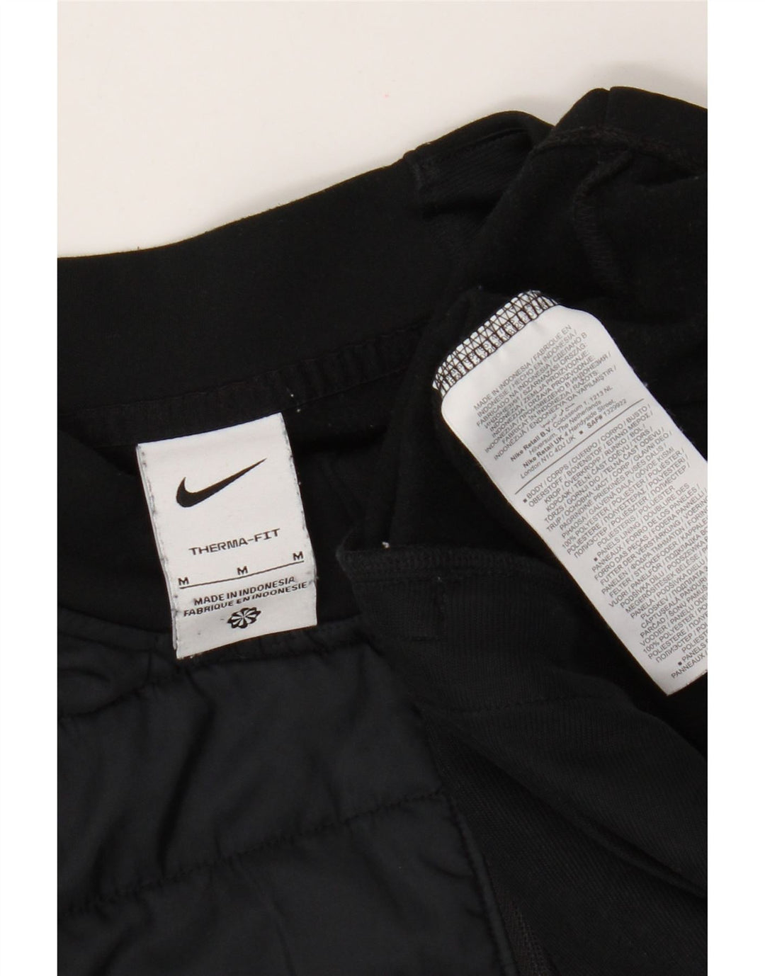 Nike Mens Therma-Fit Pullover Treino Top Médio Preto Colourblock