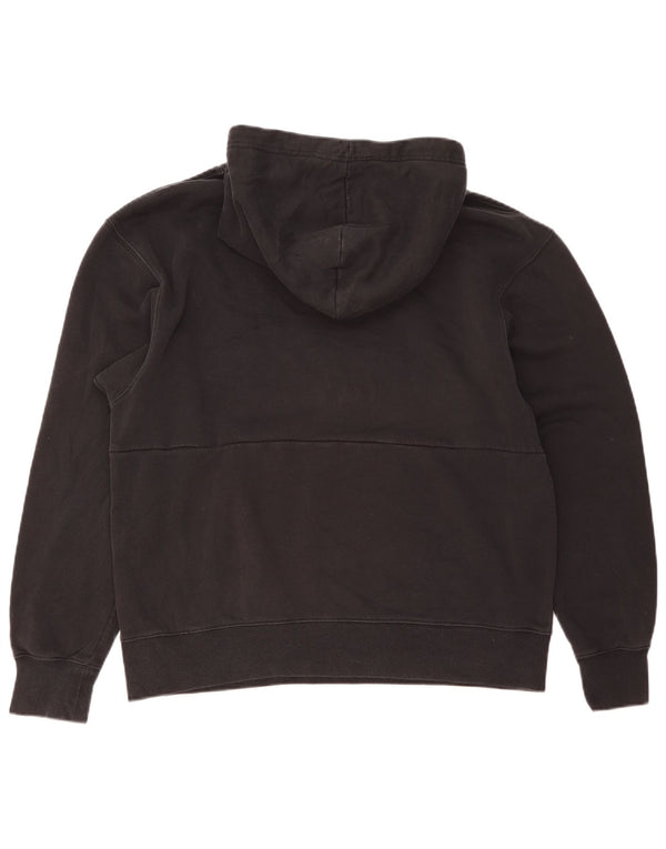 Jordan Mens Standard Fit moletom com capuz grande algodão preto