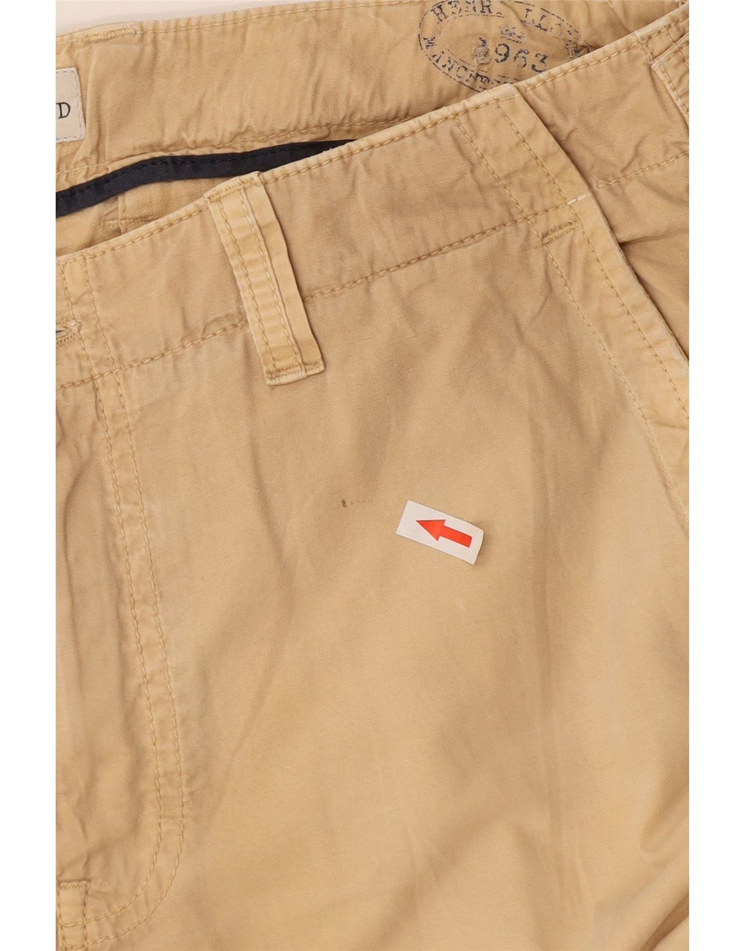 Calça cargo slim feminina Henri Lloyd W34 L35 bege