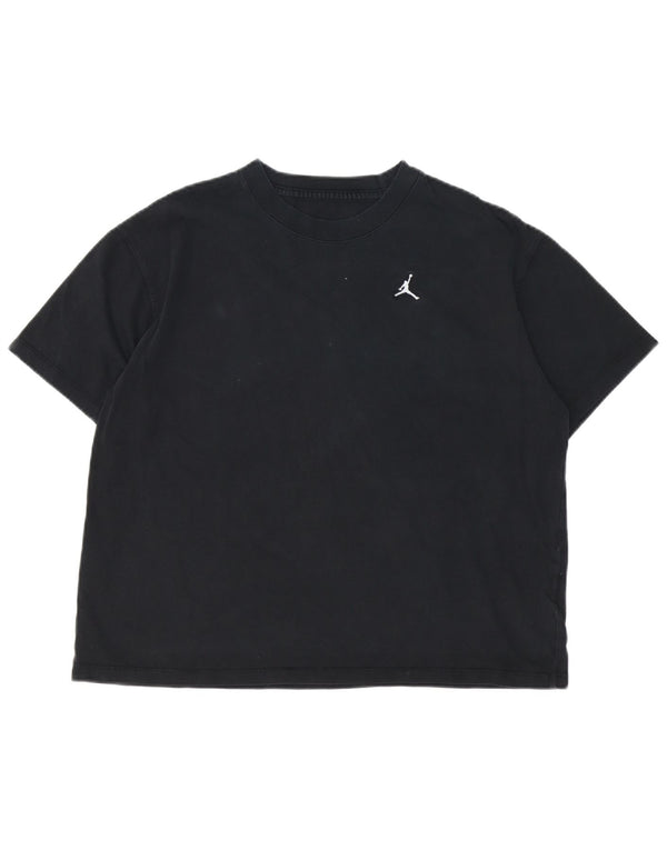Camiseta feminina Jordan UK 16 grande algodão preto