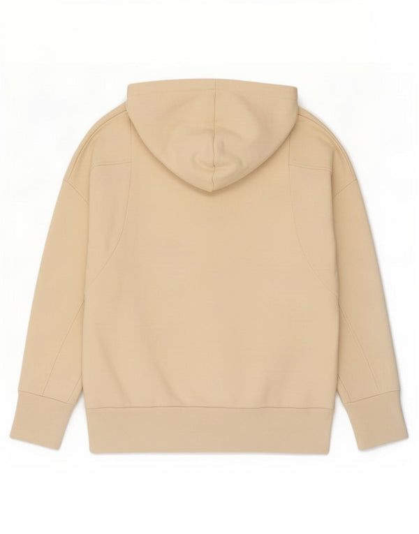 Adidas Womens Oversized Hoodie Jumper Reino Unido 16 Grande Algodão Bege