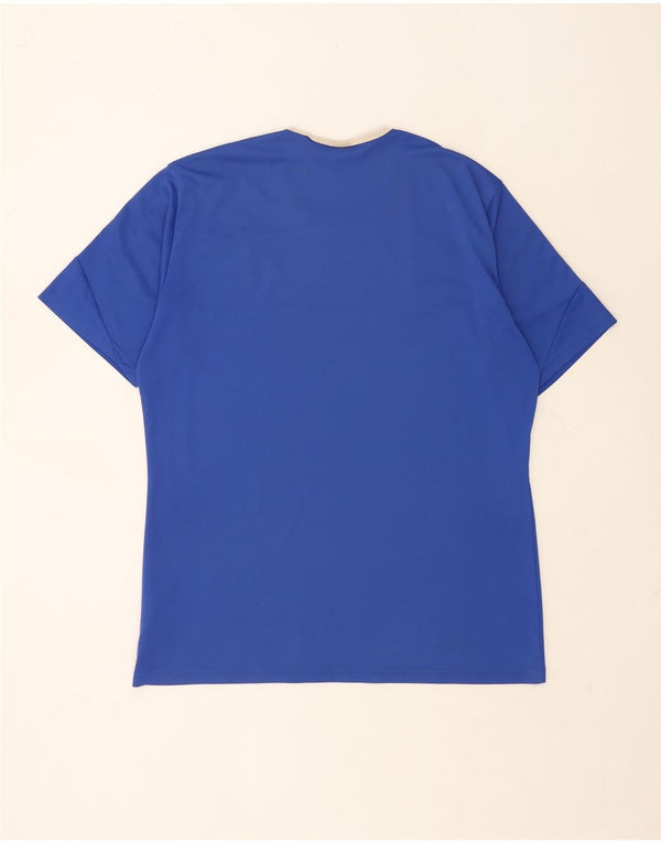 Camiseta Adidas Masculina Climalite Graphic Top XL Azul Colorblock