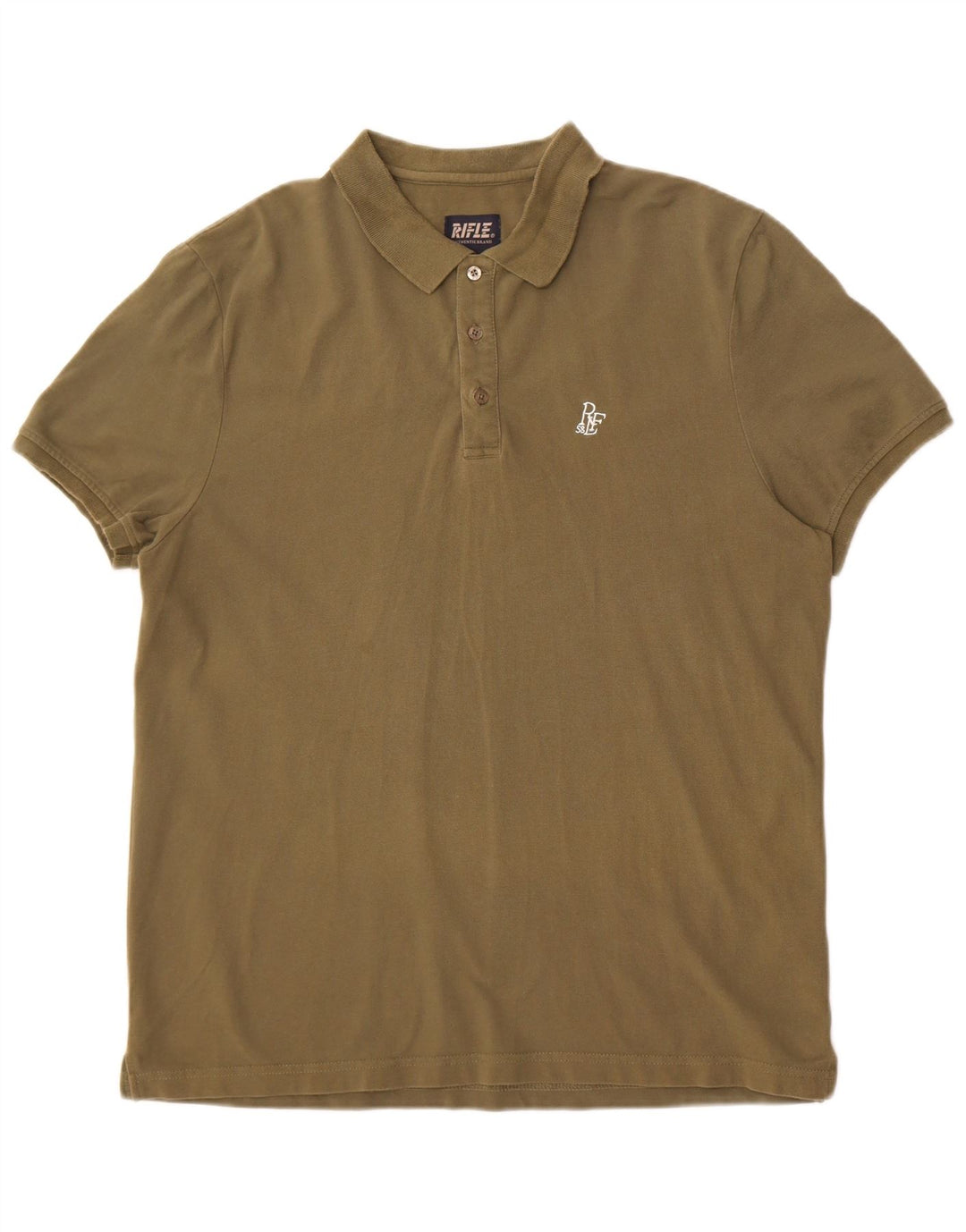 Camisa polo masculina Rifle 2XL algodão cáqui