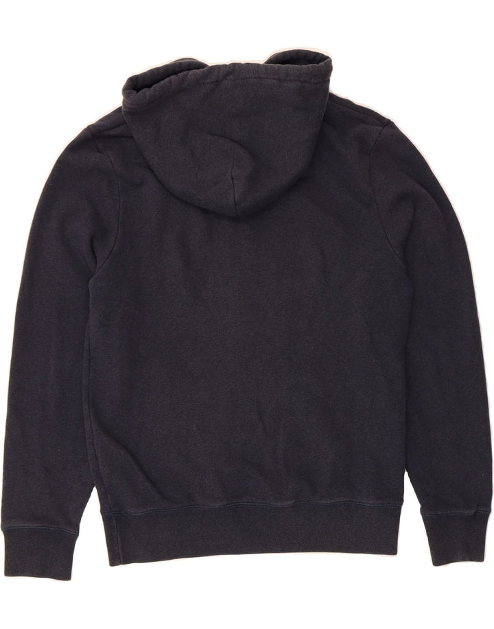 JACK WILLS Mens Graphic Zip Hoodie Sweater Medium Navy Blue Cotton Vintage Jack Wills and Second-Hand Jack Wills from Messina Hembry 