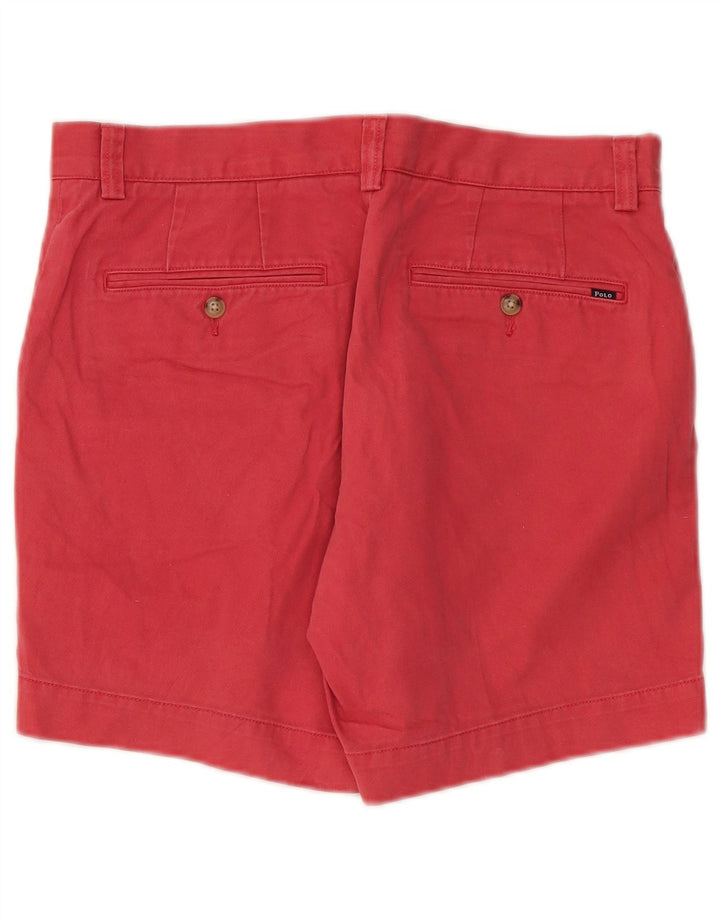 POLO RALPH LAUREN Mens Chino Shorts W31 Médio Algodão Vermelho