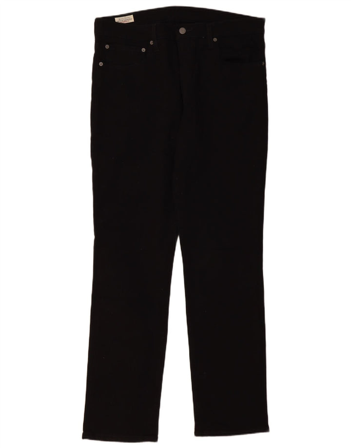 LEVI'S Masculino 511 Slim Jeans W36 L32 Algodão Preto
