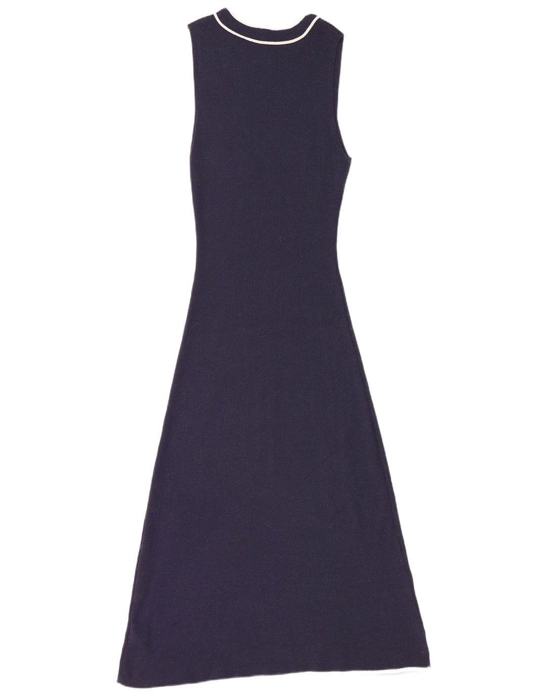 Vestido suéter feminino sem mangas da Marks & Spencer Reino Unido 12 médio azul marinho