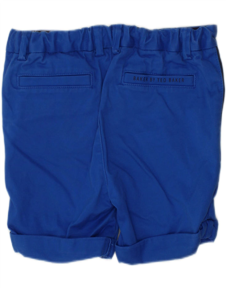 TED BAKER Boys Graphic Chino Shorts 2-3 anos W22 algodão azul