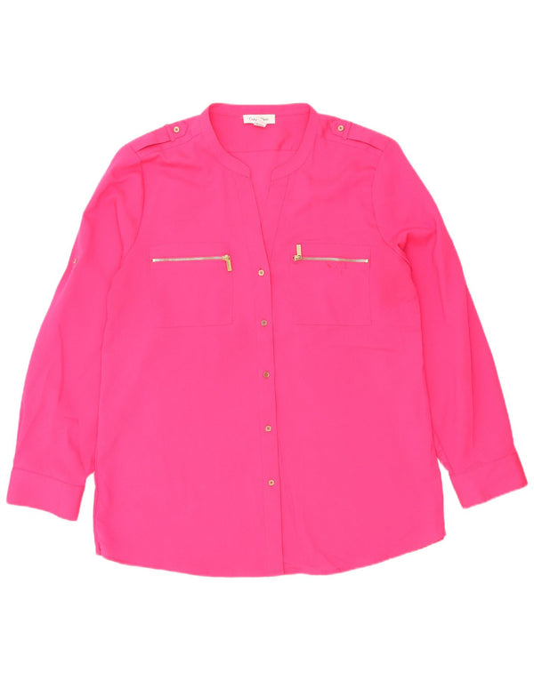 Blusa camisa militar feminina Calvin Klein UK 18 XL rosa