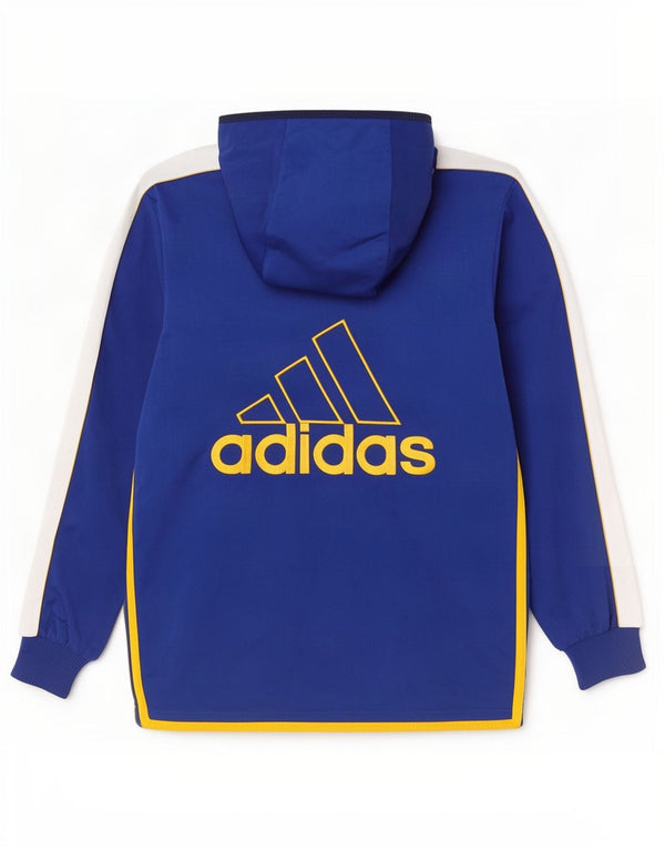 Adidas Mens Graphic Tracksuit Top Jacket UK 34/36 Pequeno Azul Colorblock