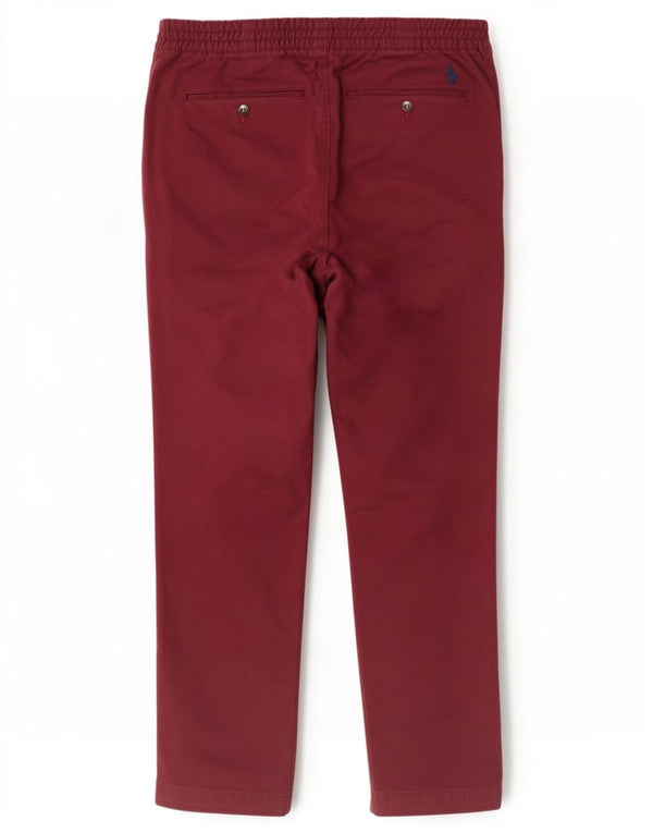 Calça Chino Masculina Polo Ralph Lauren Classic Fit Pequena W29 L29 Borgonha