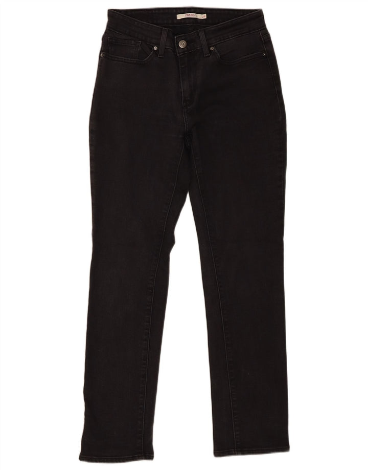 Calça jeans feminina Levi's 712 Slim W29 L30 cinza algodão
