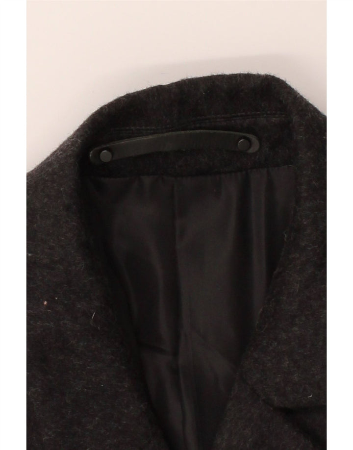 ALL SAINTS Mens Overcoat IT 44 XS Black Wool Vintage All Saints and Second-Hand All Saints from Messina Hembry 