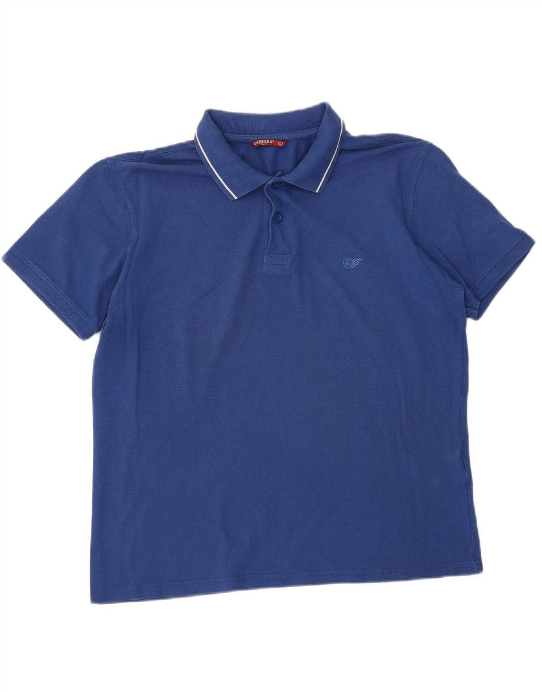 Camisa polo masculina CARRERA grande algodão azul marinho