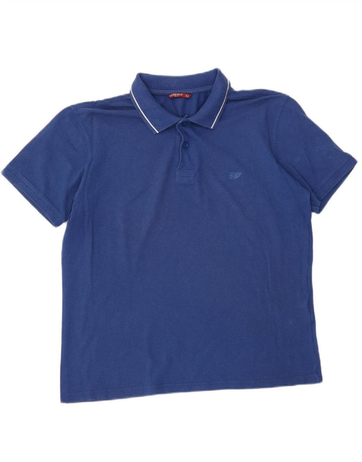 Camisa polo masculina CARRERA grande algodão azul marinho