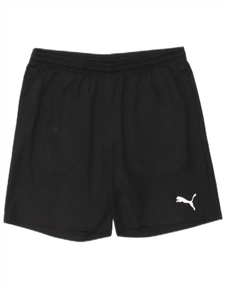 Shorts esportivos masculinos Puma grandes pretos