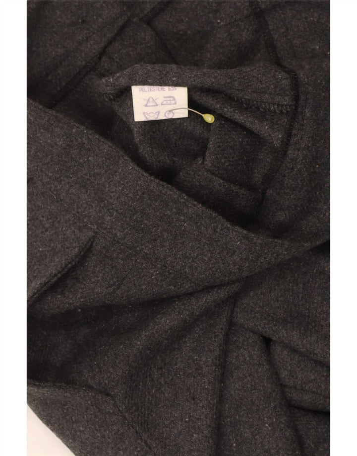 Shorts casuais de cintura alta para mulheres vintage grande W28 cinza poliéster
