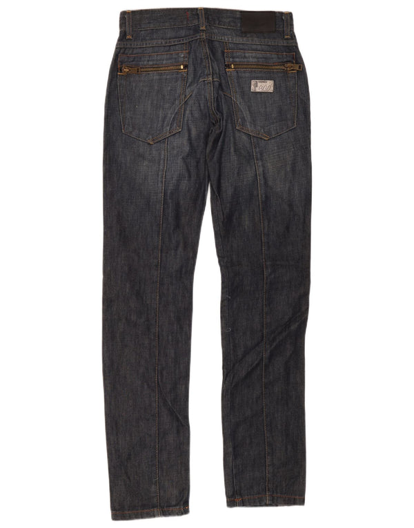 Wampum Mens Slim Jeans W30 L34 Azul Marinho Algodão