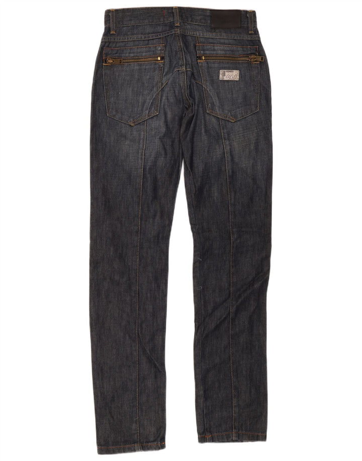 Wampum Mens Slim Jeans W30 L34 Azul Marinho Algodão
