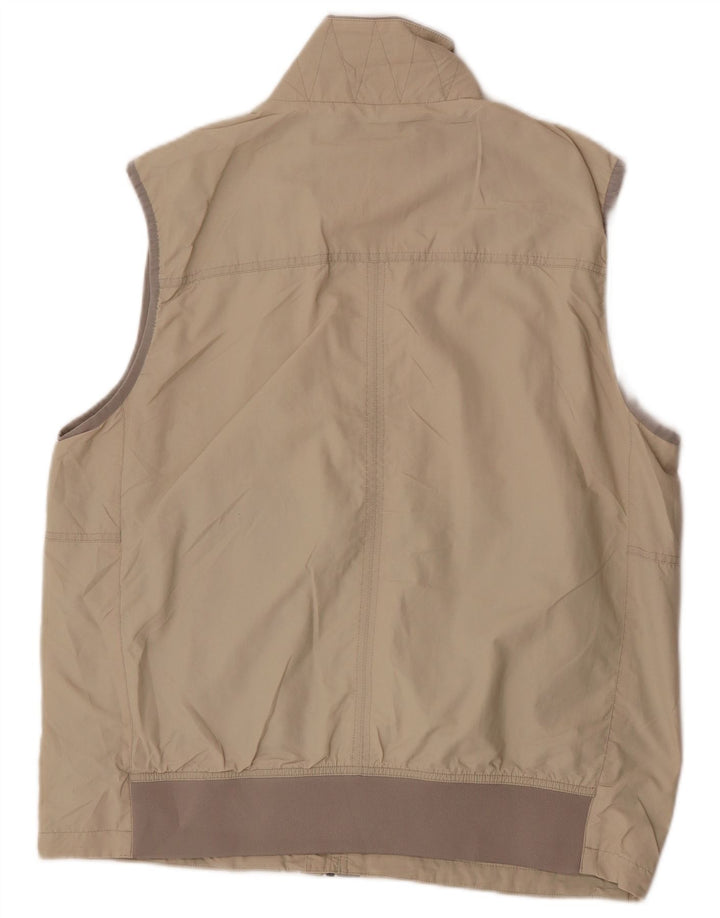 Colete utilitário masculino Marks & Spencer Blue Harbor UK 40 grande bege