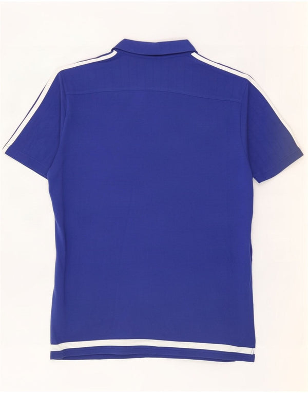 Adidas Mens Chelsea FC Polo Shirt XL Azul Colorblock Algodão