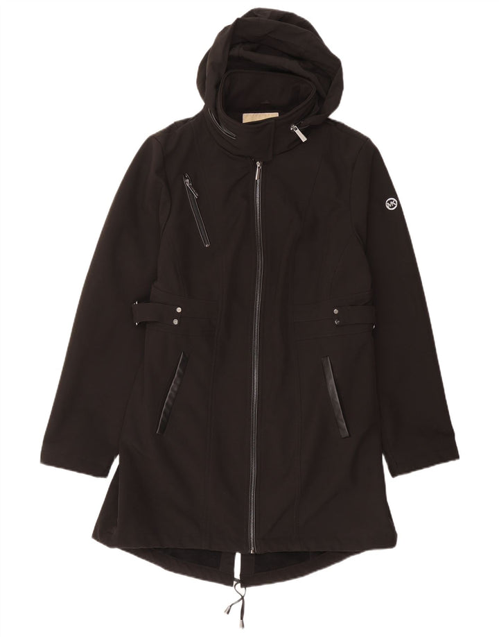 Jaqueta parka feminina com capuz MICHAEL KORS Reino Unido 16 grande poliéster preto