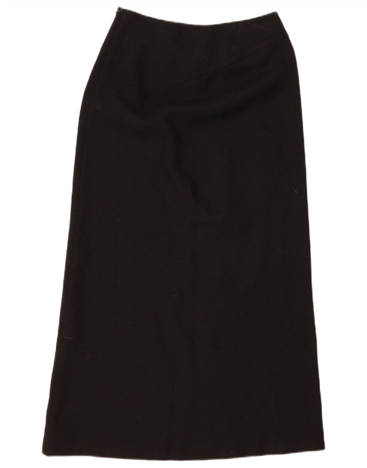 Saia maxi feminina Hobbs Reino Unido 8 pequena W30 lã preta