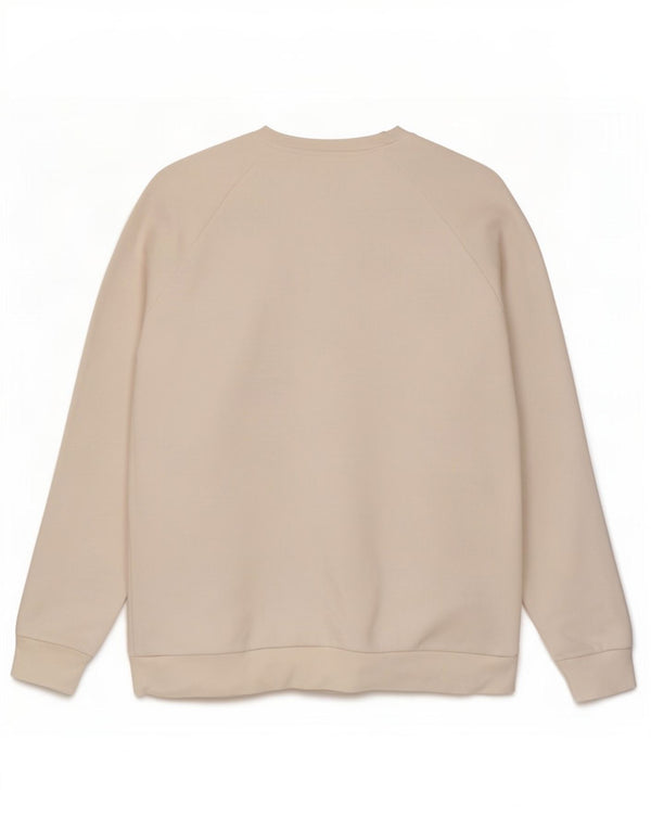 Adidas Mens Moletom Jumper Grande Algodão Branco