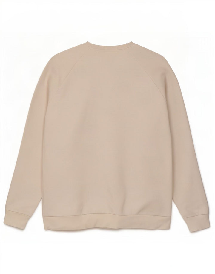 Adidas Mens Moletom Jumper Grande Algodão Branco