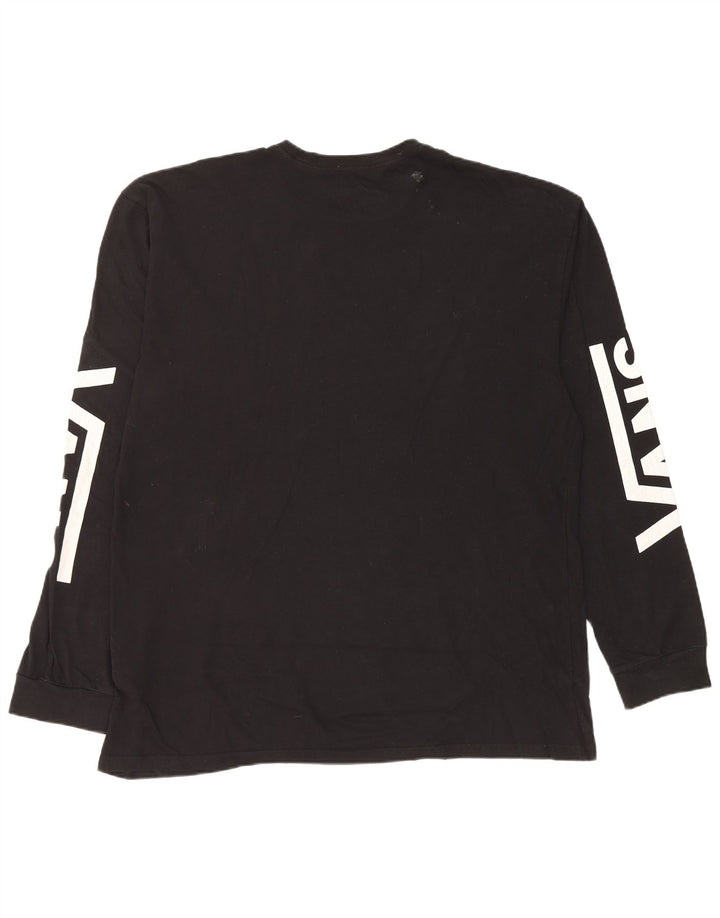 Vans Mens Graphic Top Manga Longa XL Preto Algodão