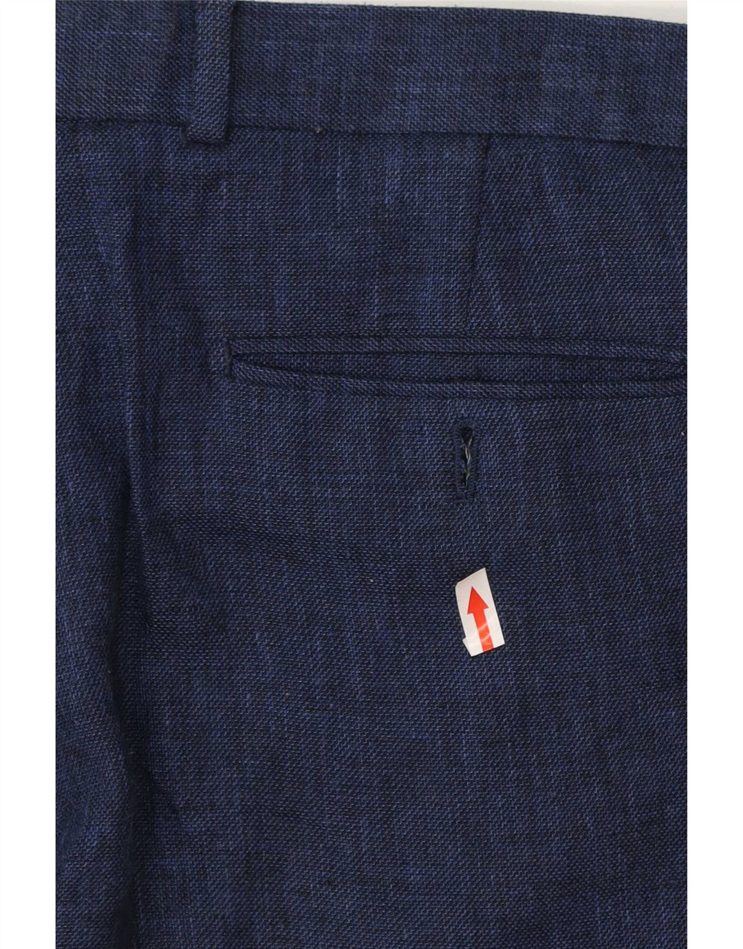 Calça masculina Marks & Spencer sob medida W40 L29 azul clássico