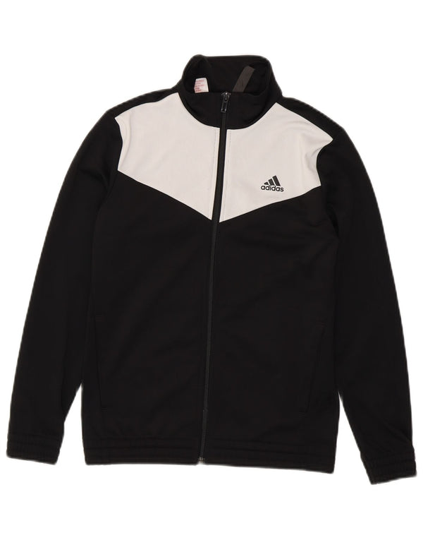 Jaqueta Adidas Meninos Treino Top 10-11 Anos Preto Colorblock Poliéster