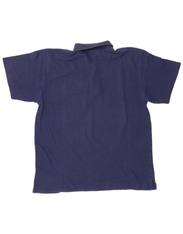 Camisa polo masculina Reebok médio azul marinho algodão