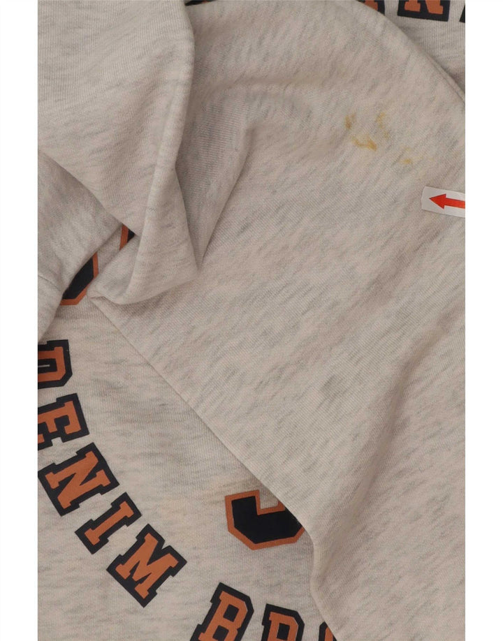 Jack & Jones moletom gráfico masculino jumper XL algodão manchado cinza