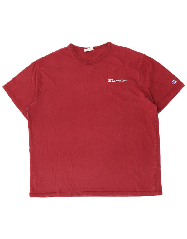 Camiseta Champion Masculina Heritage Top 2XL Algodão Borgonha