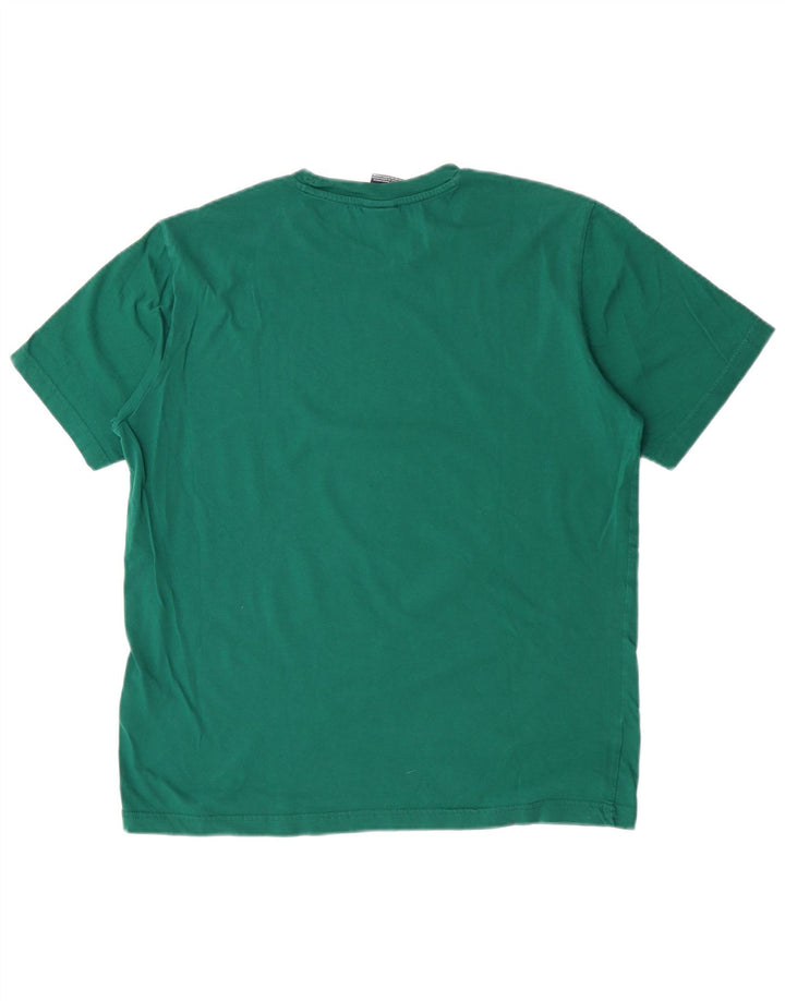 Camiseta masculina Champion grande algodão verde