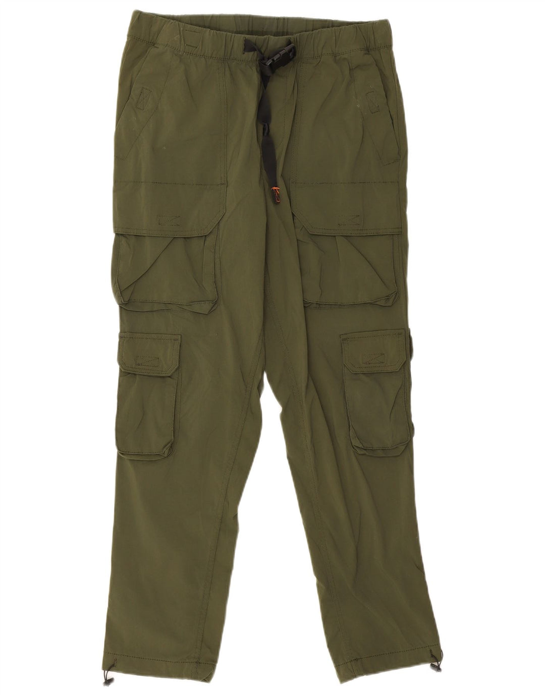 Calça cargo masculina reta Jack & Jones média W30 L27 nylon cáqui