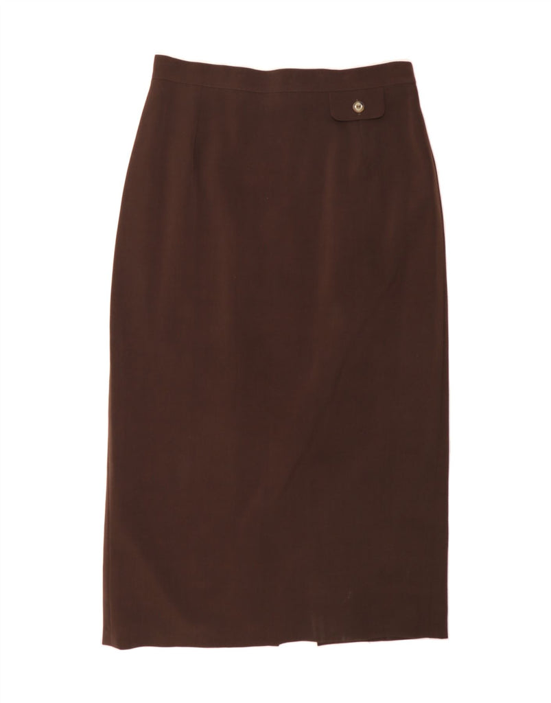 JOHN BENTLEY Womens 4 Button 2 Piece Skirt Set UK 16 Large W34  Brown Vintage John Bentley and Second-Hand John Bentley from Messina Hembry 